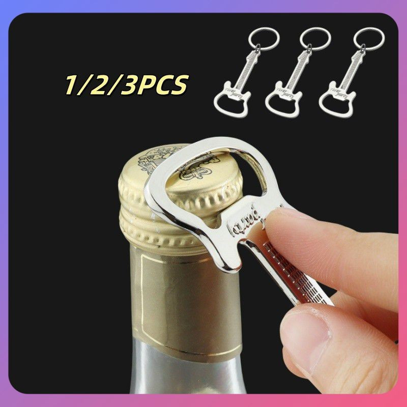 SR 1/2/3PCS Chaveiro Criativo Formato de Guitarra Abridores de Garrafas Presente Perfeito Mini Abridor de Cerveja