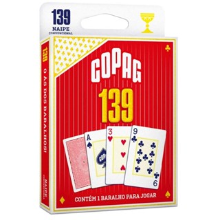 Baralho 139 Naipe Convencional Vermelho - Copag em Oferta na Shopee