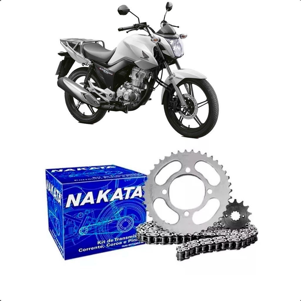 Kit Relação Transmissão Nakata p/ Riva 150 Cargo em Oferta na Shopee