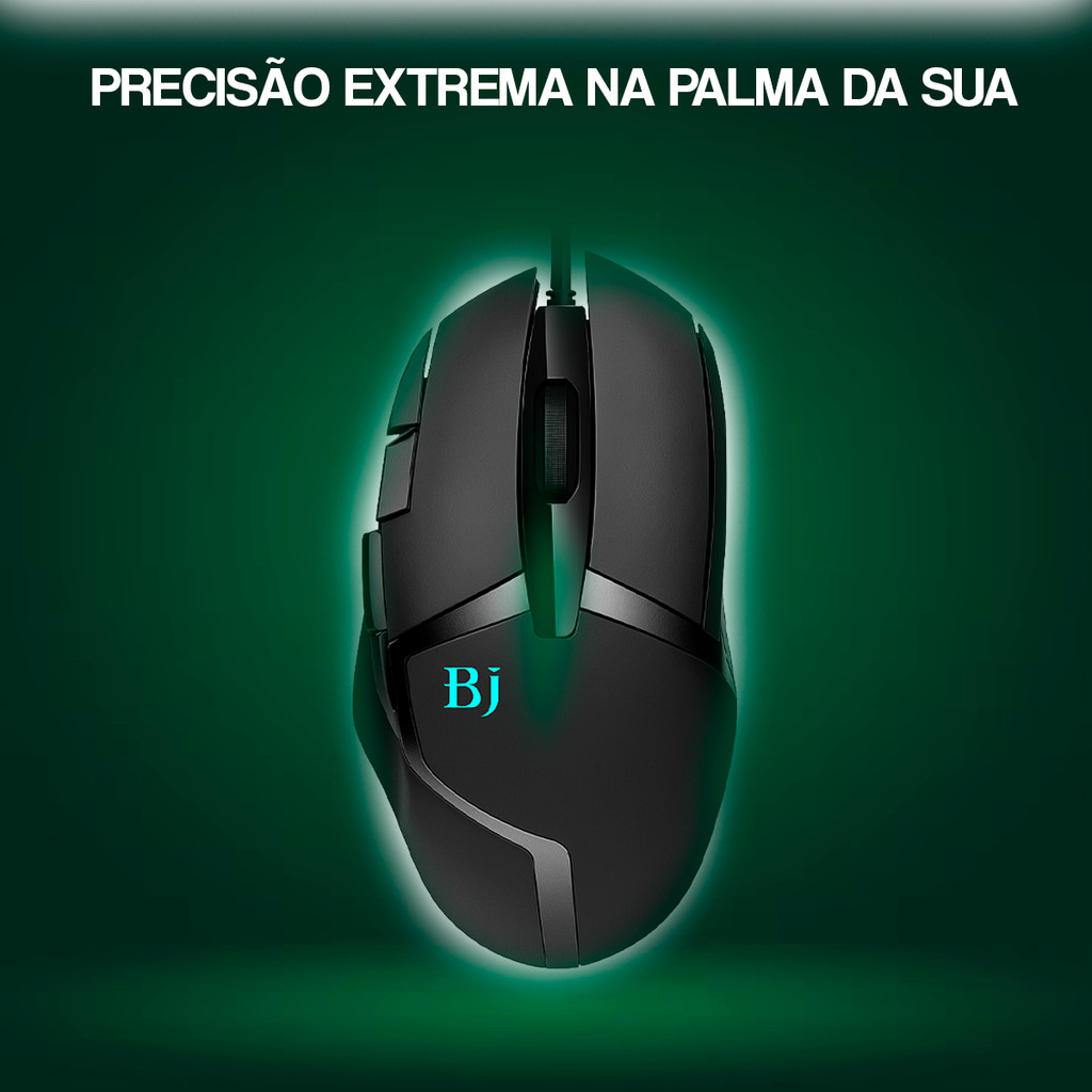 Mouse gamer para jogo computador X7 USB LED laser 7 Botões Profissional 3200DPI Ergonomico