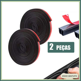 2x Fita de vedação tipo B de 5m para portas de automóveis Fita de vedação à prova de pó em Oferta na Shopee