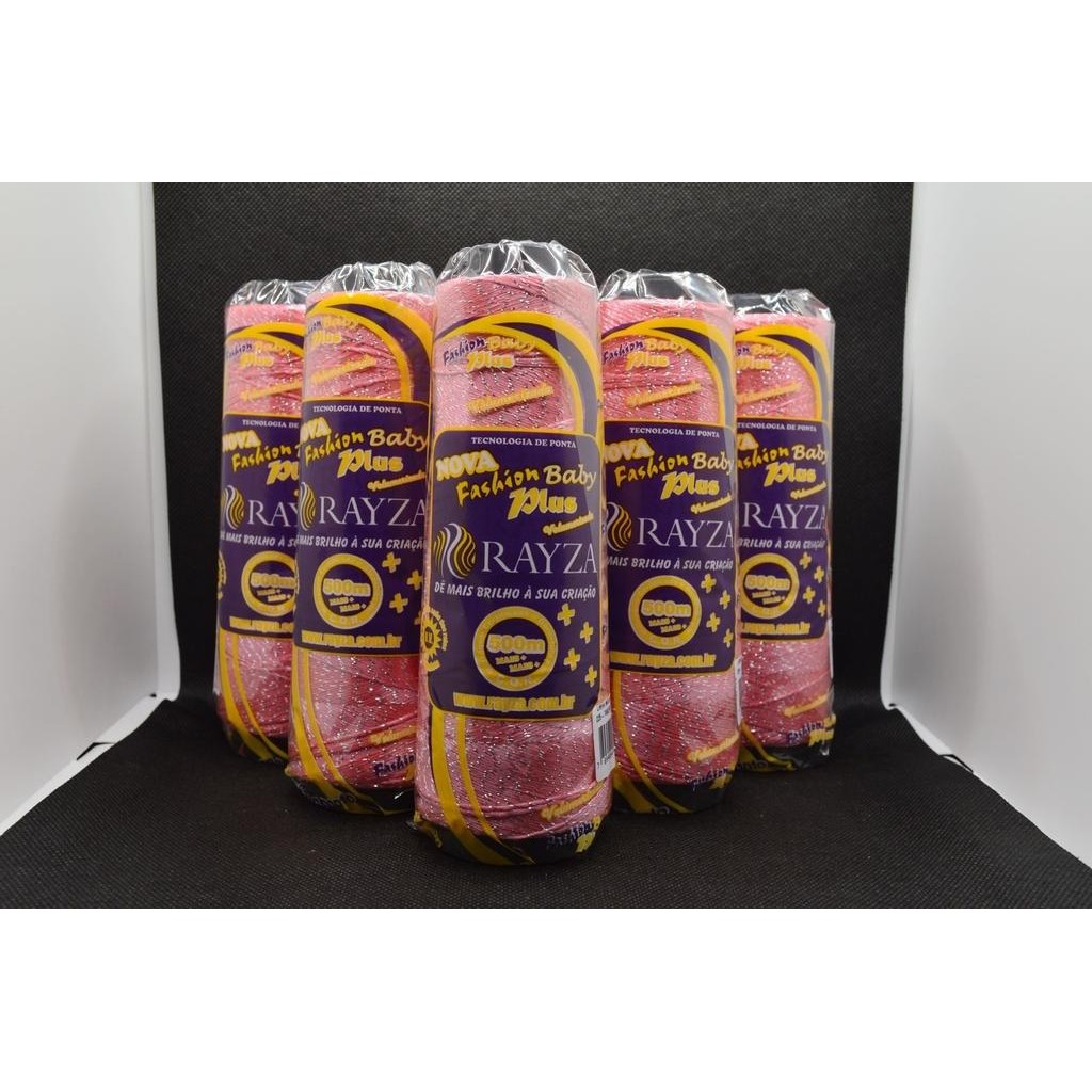 Linha RAYZA Fashion plus Prata Baby Fina Tex 144 cor 225-Pink Prata "Outlet"