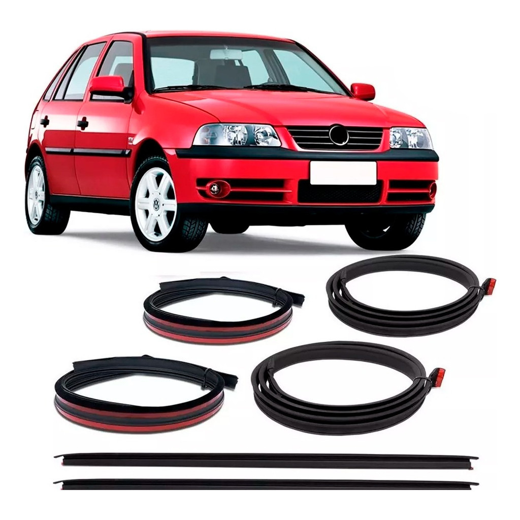 Par Kit Friso Do Teto Pingadeira Borracha Gol G3 G4 4 Portas