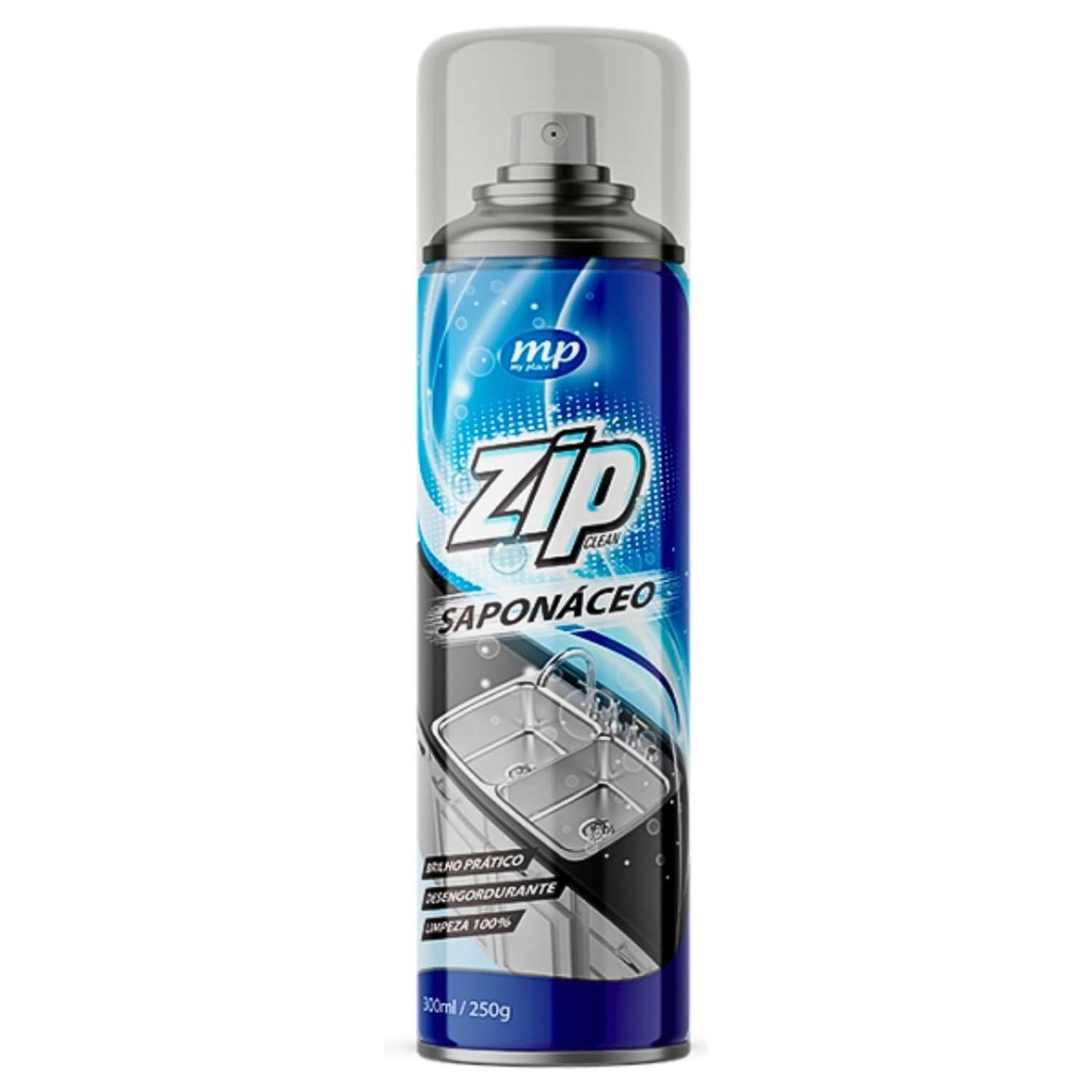 Saponáceo Spray Zip Desengordurante Lustra Limpeza Brilho Multiuso 300ML Unidade