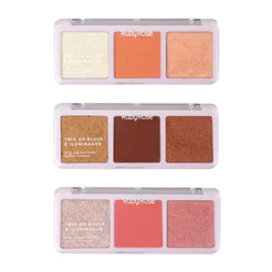 Trio Blush Iluminador Rubyrose Hbf583