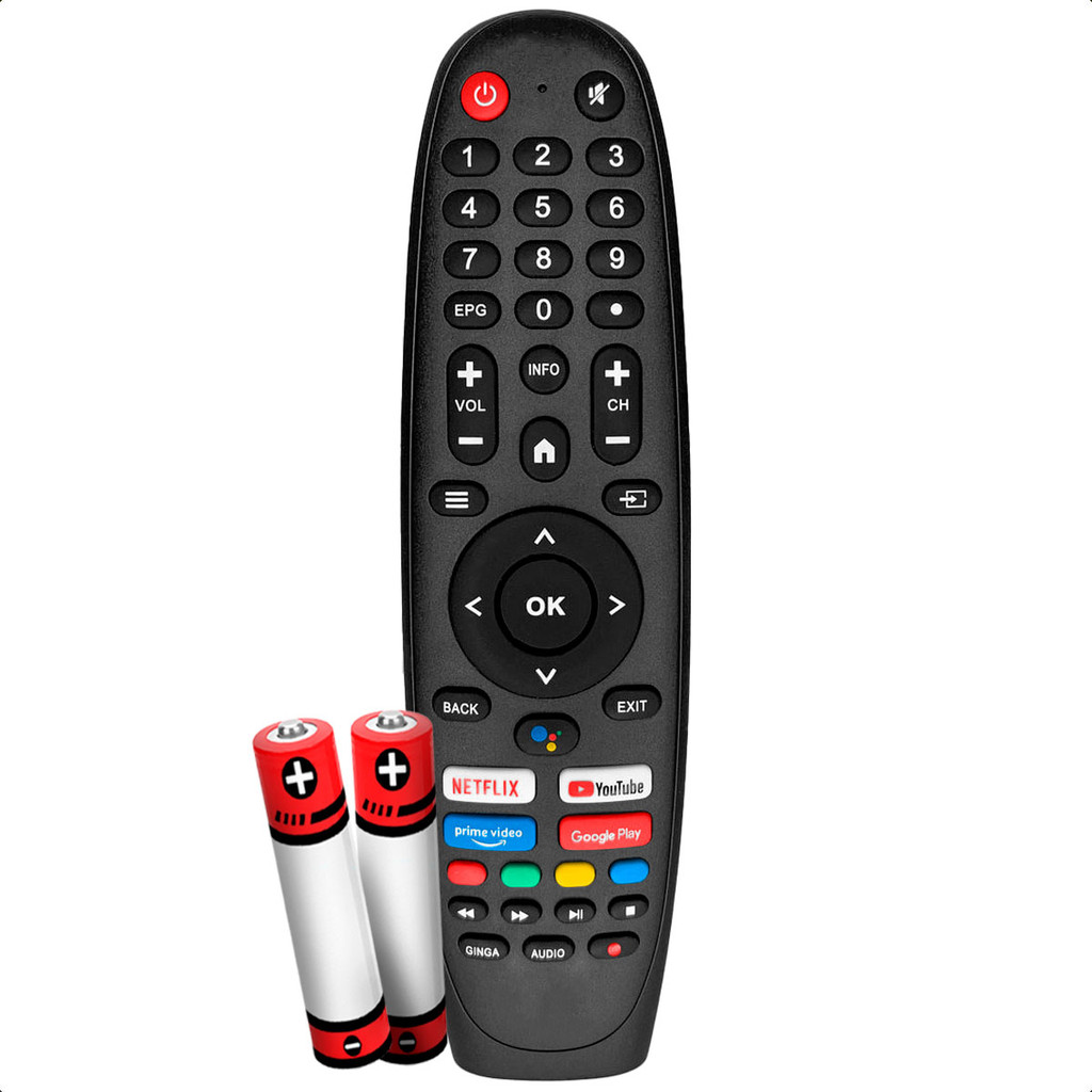 Controle Remoto Compatível Com Smart Tv 4K Multilaser Tecla Netflix Youtube Prime GloboPlay
