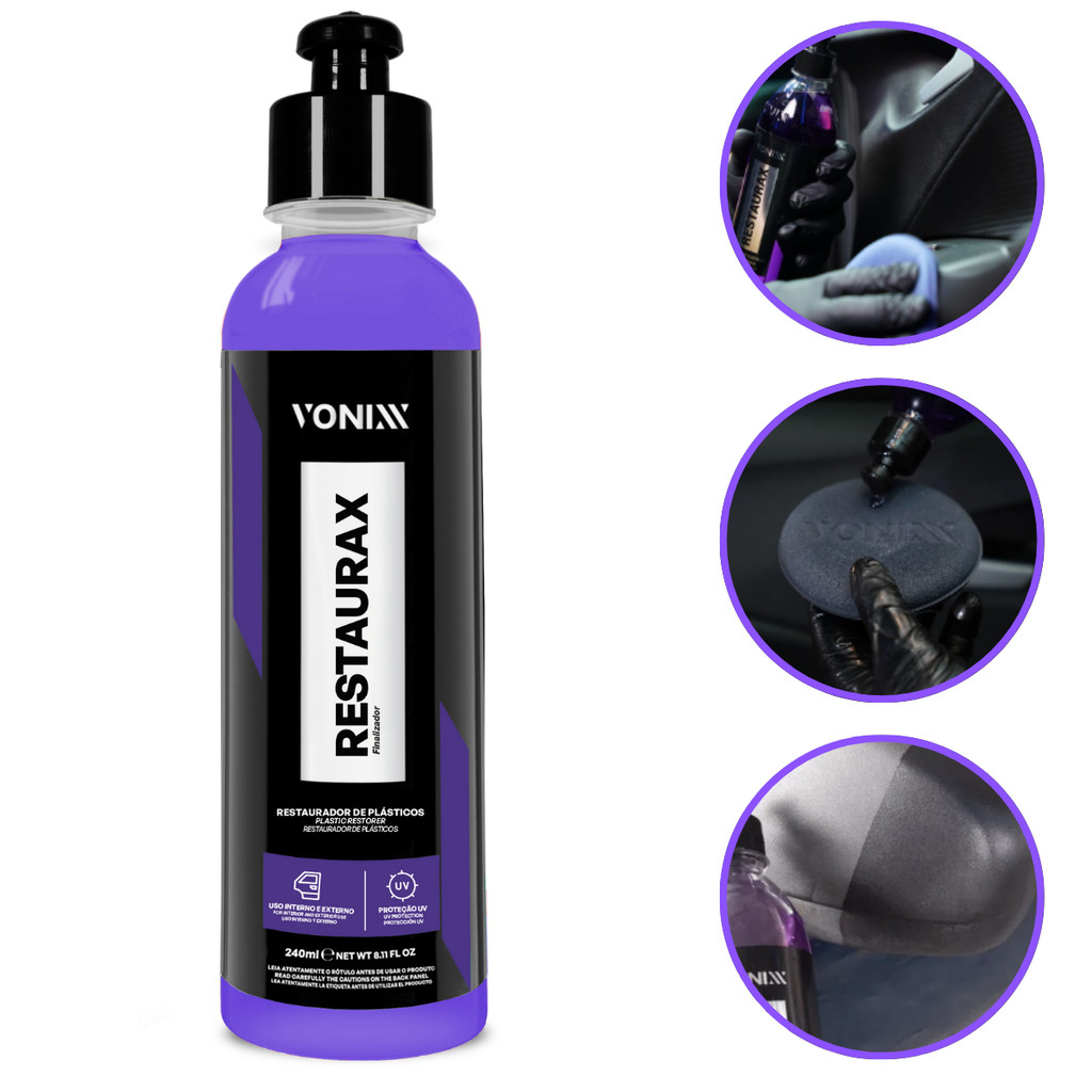 Restaurax Vonixx 240ml - Renova e Restaura Superfícies Plásticas em Oferta na Shopee
