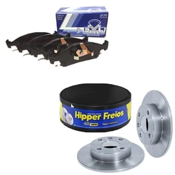 Kit Disco Freio Sólido + Jogo Pastilha Freio FIAT Uno VIVACE ARGO – HIPPER FREIOS / SYL