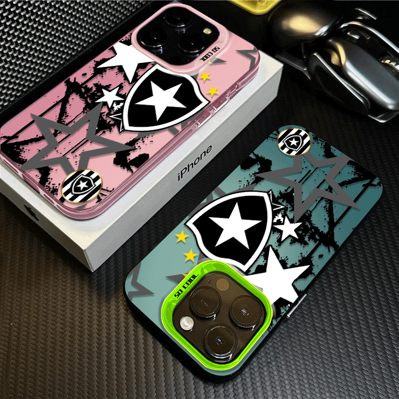Capa Celular time Botafogo futebol para iPhone 16 15 14 13 12 11 pro max xr xs max  14 15 16 plus capinha anti impacto