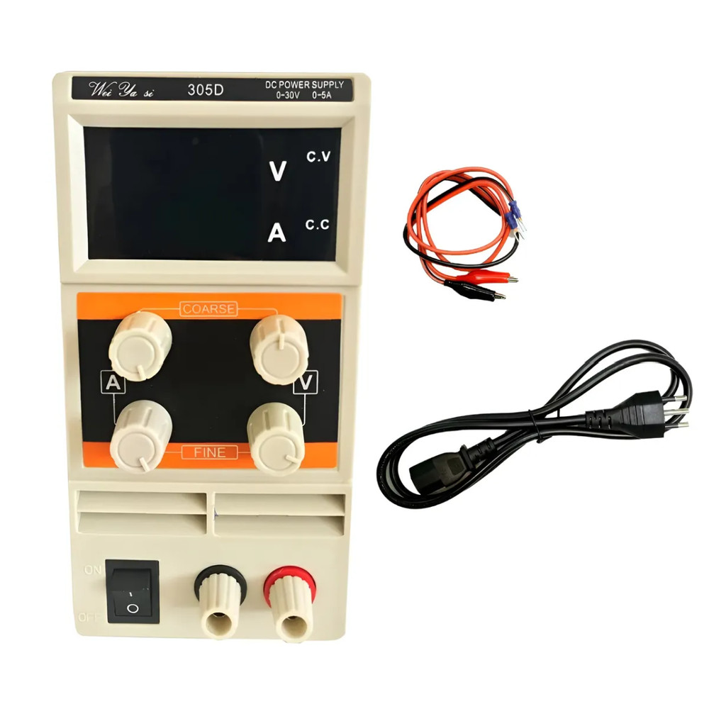 Fonte de Bancada 305D 30V 5A Bivolt Wei Ya Si