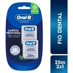 Fio Dental Oral-B Expert c/2Un 25 Metros Cada