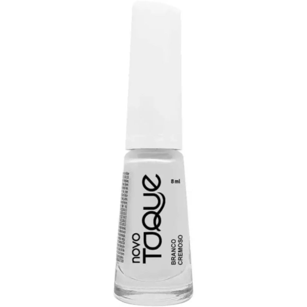 Esmalte Novo Toque Branco Cintilante 8ml - Beauty