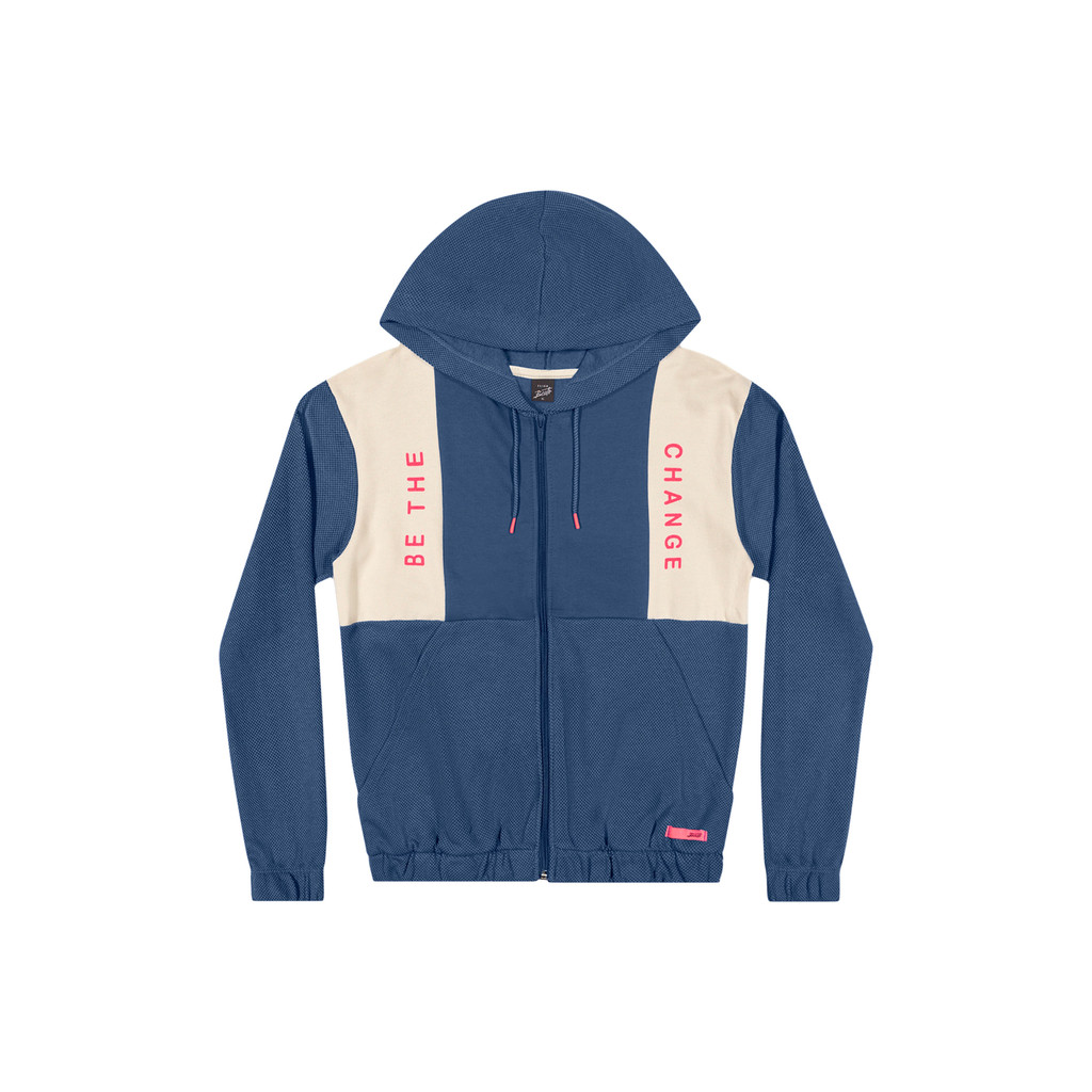 Jaqueta Juvenil Menina Moletom Change Elian Beats Azul Escuro - Baby & Kids Fashion