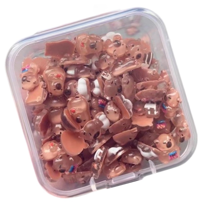 100 Peças Miniaturas Capivara Fofas Artesanato Criativo Enfeites em Oferta na Shopee