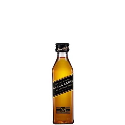 MINIATURA WHISKY BLACK LABEL 12ANOS 50ML - Food & Beverages