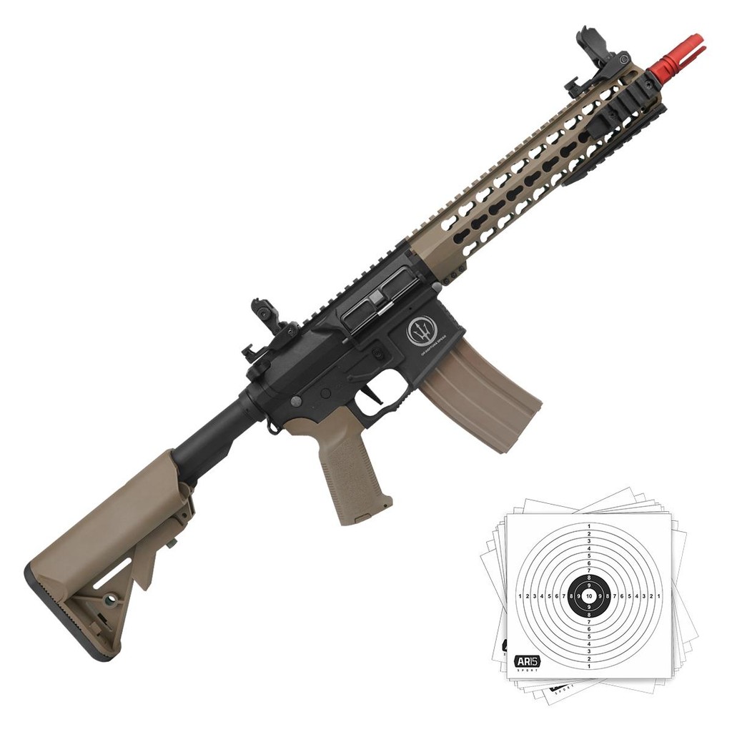 Airsoft Rifle AR15 Aeg 6mm Rossi Neptune 10 Short Bivolt em Oferta na Shopee