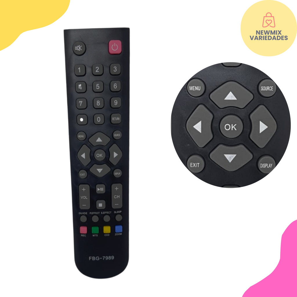 Controle Remoto Philco FBG-7989 / CO-1250 – Compatível com TVs Philco LCD/LED - NEW