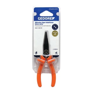 Alicate Gedore Bico Fino Meia Cana 8132 em Oferta na Shopee