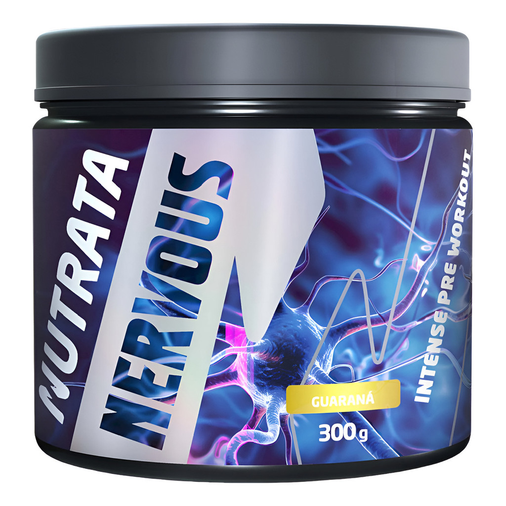 Pré Treino Nervous 300G Guaraná - Nutrata em Oferta na Shopee
