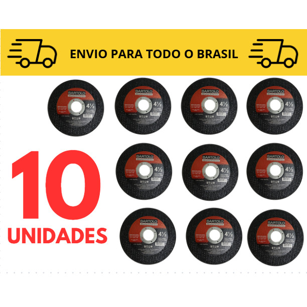 disco de corte inox Kit 3 a 10 unidades / esmerilhadeira / lixadeira/ disco de corte / 110mm