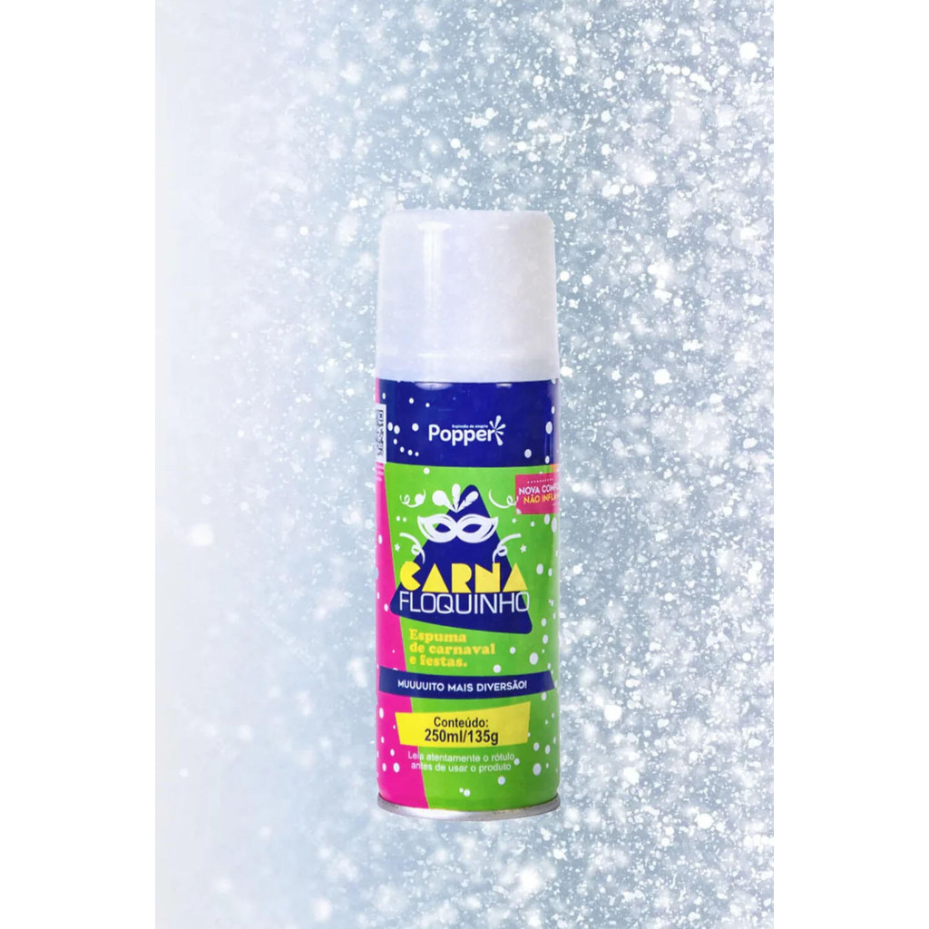 Spray De Neve 250Ml Espuma Para Festas E Carnaval Floquinho