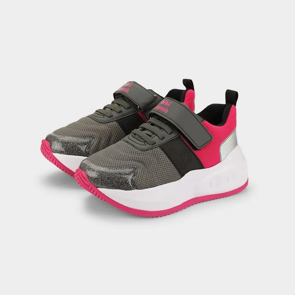 Tenis Bibi Com Rodinhas Preto/pitaya