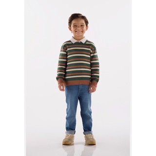 Blusão Infantil em Tricot Listrado Up Baby em Oferta na Shopee