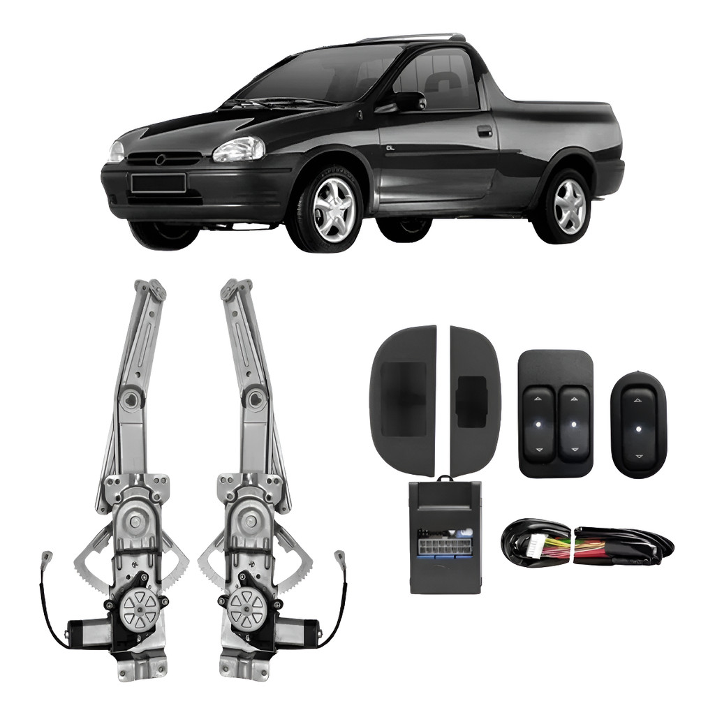 Kit Vidro Elétrico Corsa Wind Pick Up 2 Porta Sensorizado