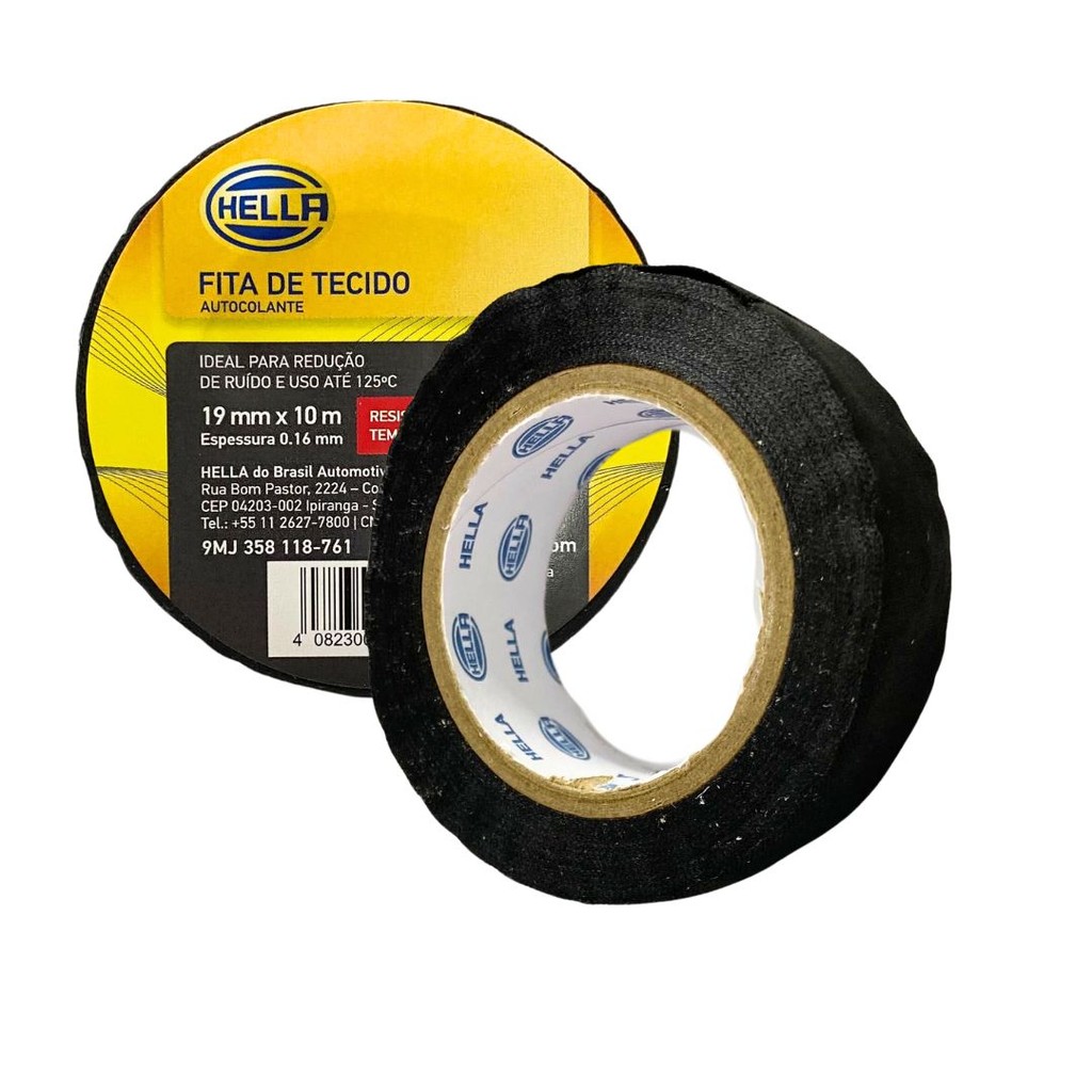 Fita Tecido Isolante Anti Chamas Chicote Automotivo 19mm 10m em Oferta na Shopee