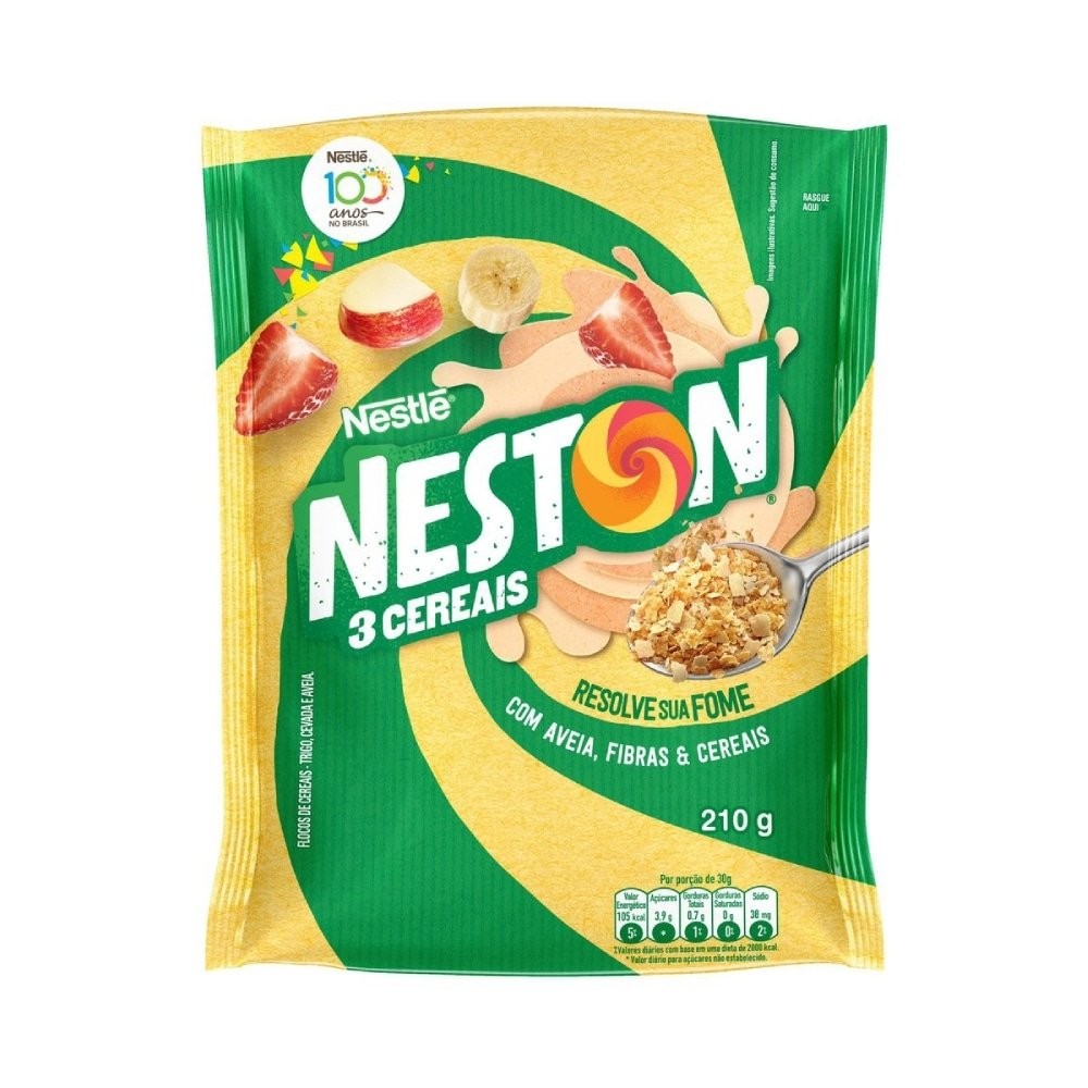 Cereal Neston 3 Cereais 210g - Embalagem com 12 Unidades em Oferta na Shopee
