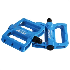PEDAL PLATAFORMA ABSOLUTE BRUTUS FLAT 9/16 AZUL CLARO - Dh Enduro Bmx Rosca Grossa 9/16 freerider bicicleta