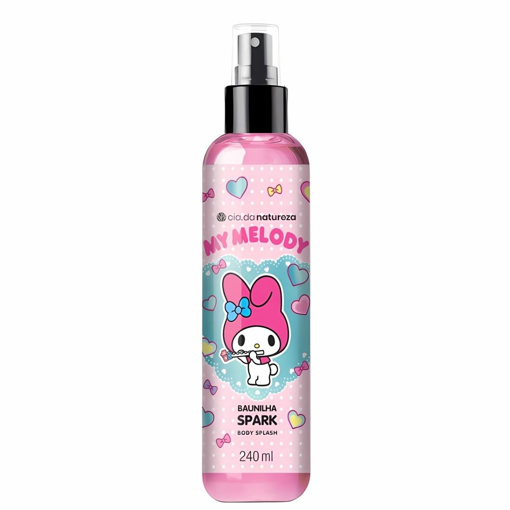 Deo Colonia Body Splash My Melody 240 Ml Cia Da Natureza em Oferta na Shopee