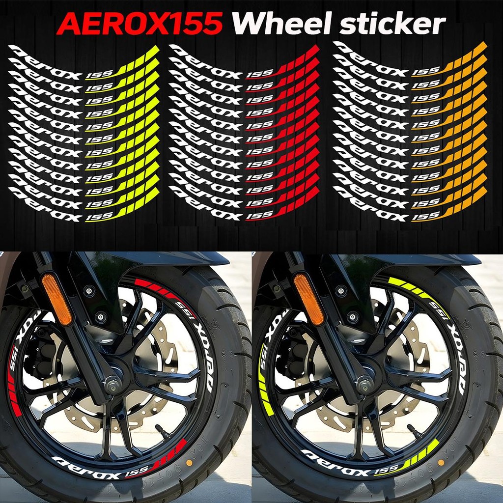 Para Yamaha Aerox155 Aerox 155 Mags Adesivos Acessórios Da Motocicleta Cubo Roda Aro Decalques Vinil Adesivo À Prova Dwa