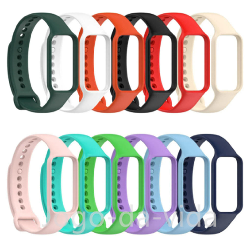 Pulseira Silicone WatchStrap Para Xiaomi Smart Band 8 Active e Xiaomi Redmi Band 2 DK store DK store em Oferta na Shopee
