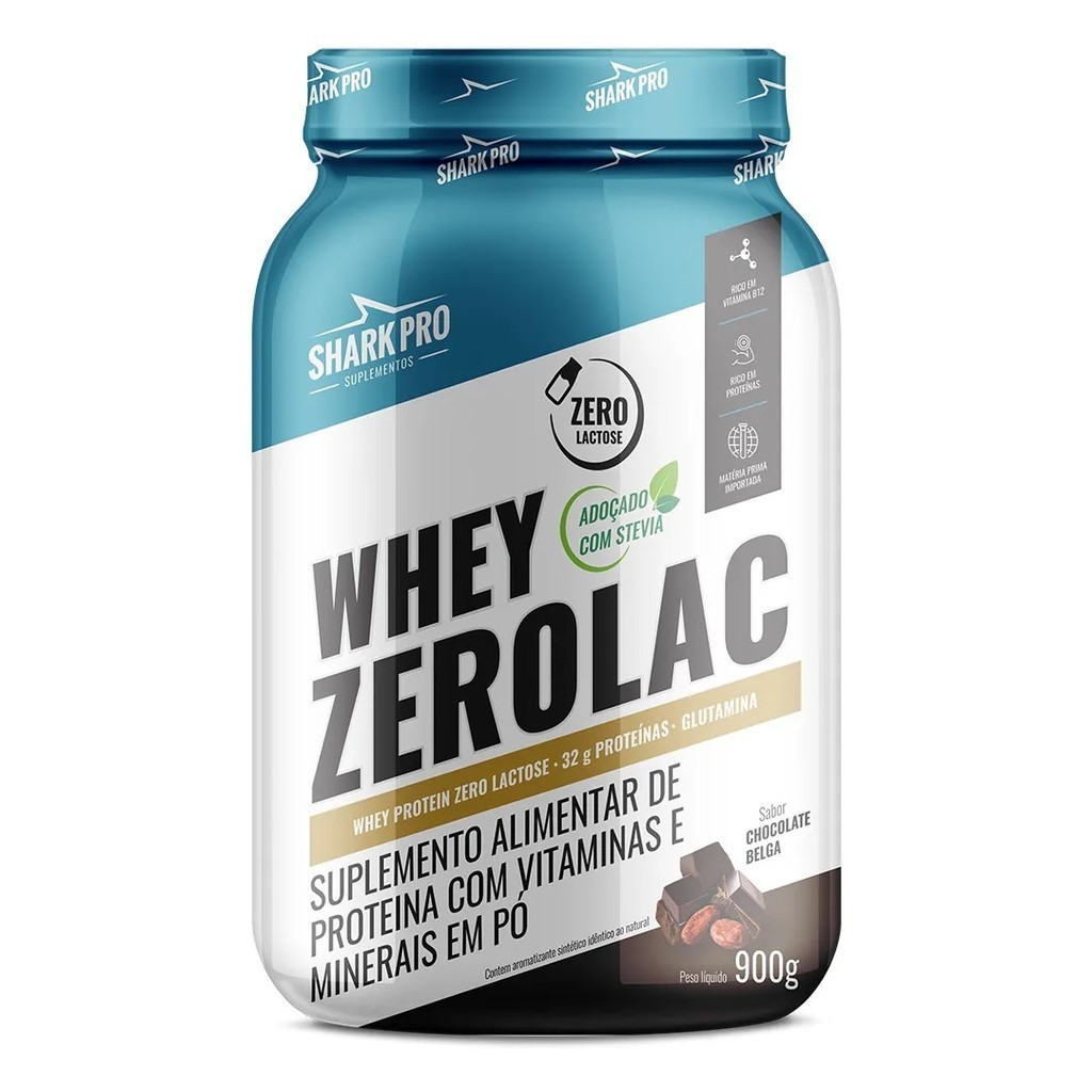 Whey Zero Lac Pote 900g - Shark Pro