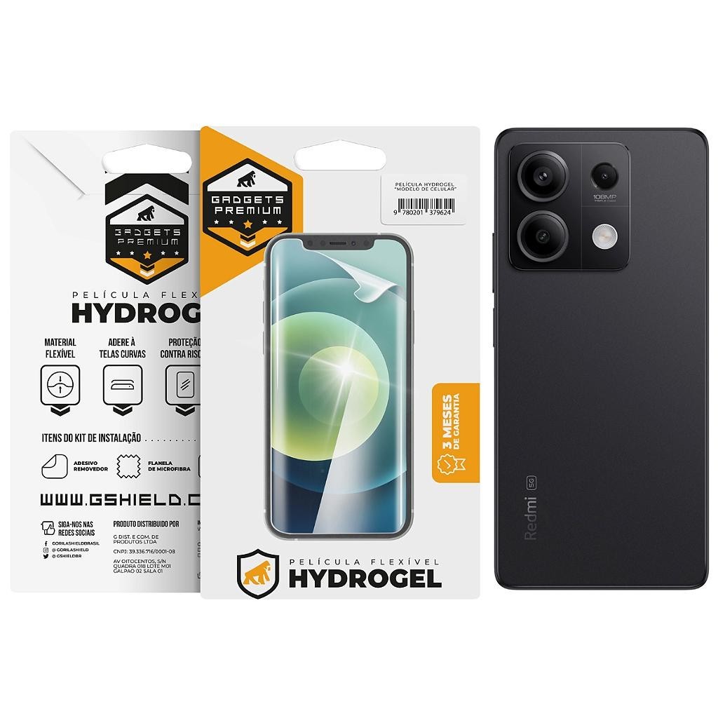 Película para Redmi Note 13 5G - Traseira Hydrogel HD - Gshield