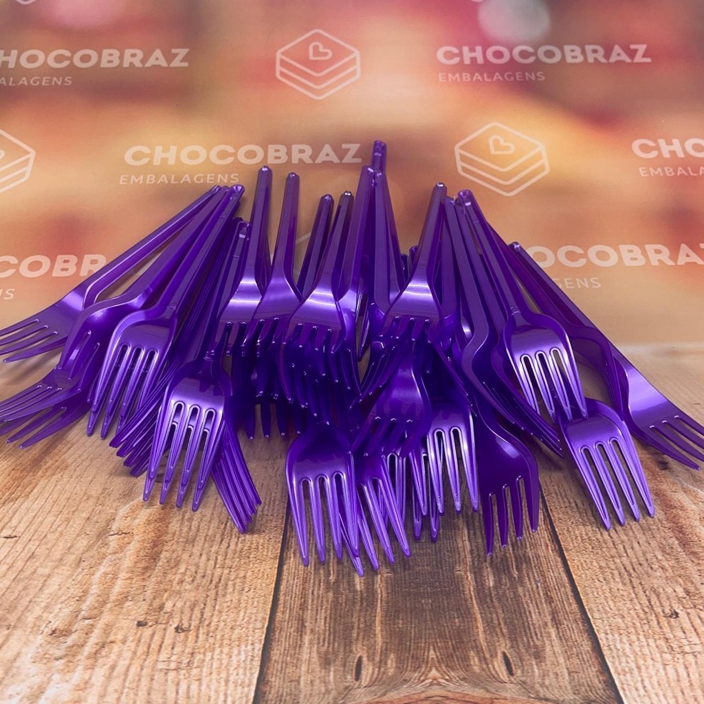 50~250 GARFO SOBREMESA PS ROXO PEROLADO BELLO FESTAS em Oferta na Shopee