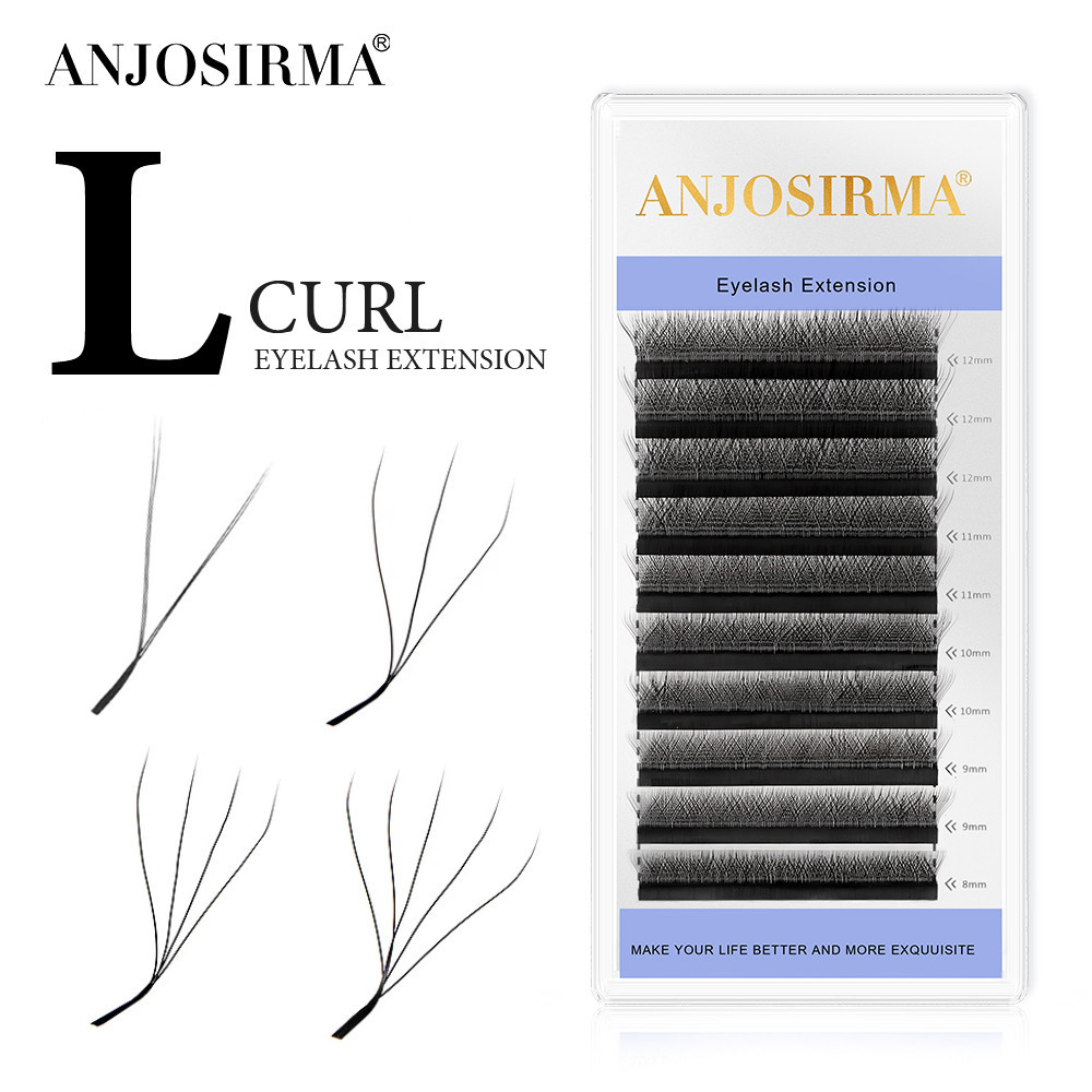 ANJOSIRMA YY/3D/4D/5D W-Shape L Cílios Falsos Individuais De Densa Total Extensões De Profissionais Matte Black Eyelash Fácil De Aplicar