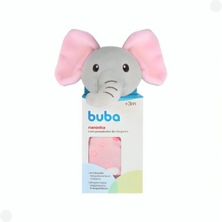 Naninha Elefante Rosa Com Prendedor De Chupeta 14559 - Buba em Oferta na Shopee