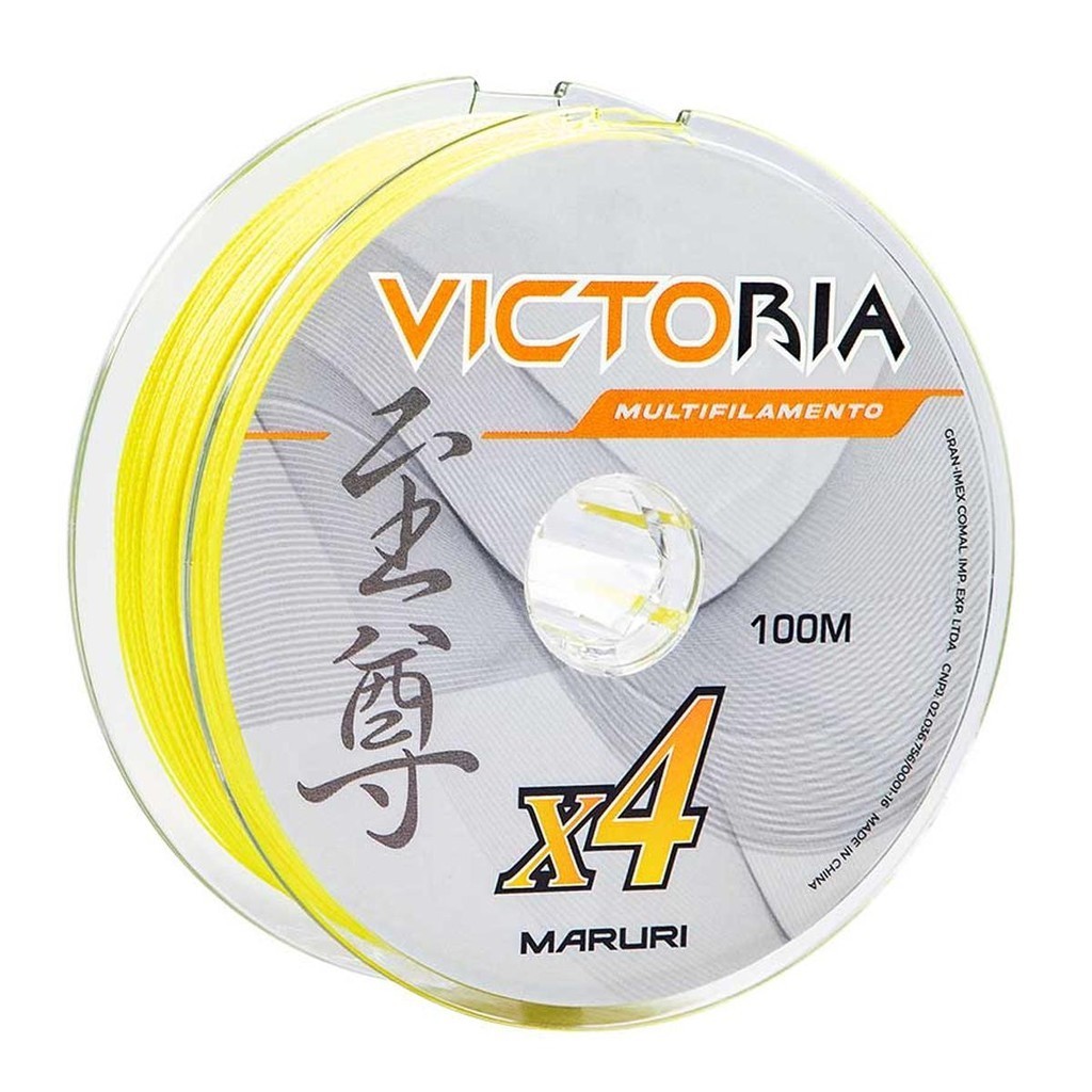 Linha Multifilamento Victoria 4x 100mts Amarelo - Maruri 0,50mm em Oferta na Shopee