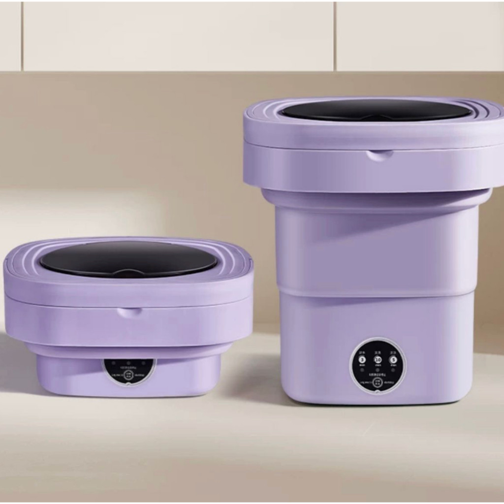 Mini máquina de lavar roupa dobrável portátil bivolt moderna máquina de lavar automática roupa interior de viagem