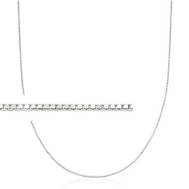 Corrente de Ouro Branco 18k - 750 Veneziana 45cm 0,5mm em Oferta na Shopee