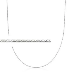 Corrente de Ouro Branco 18k - 750 Veneziana 45cm 0,5mm