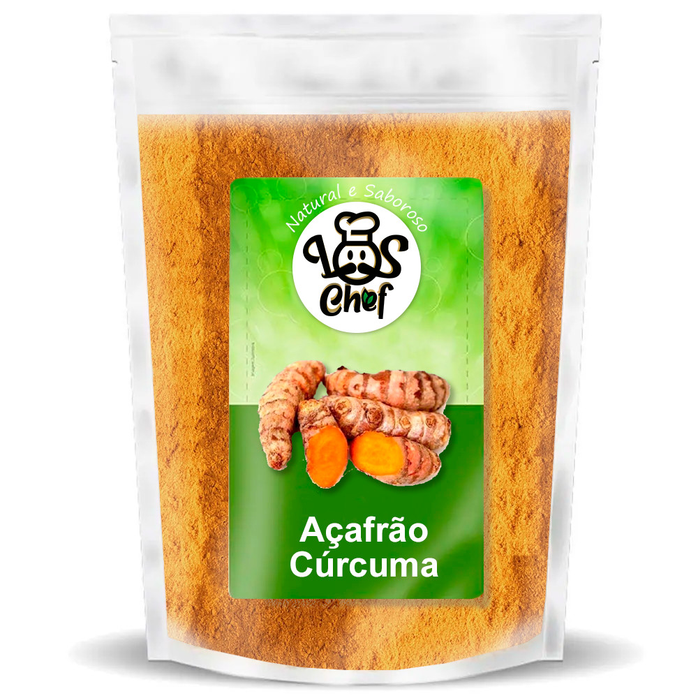Cúrcuma em Pó 100% Pura 2kg, 1kg e 500gr Açafrão Da Terra Premium Los Chef