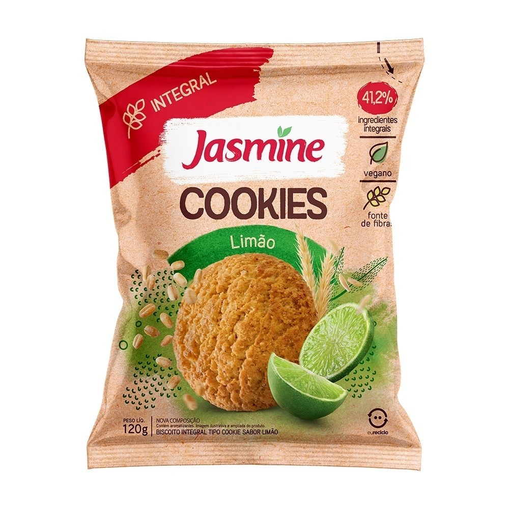 Jasmine Cookies Limão Integral 120G em Oferta na Shopee