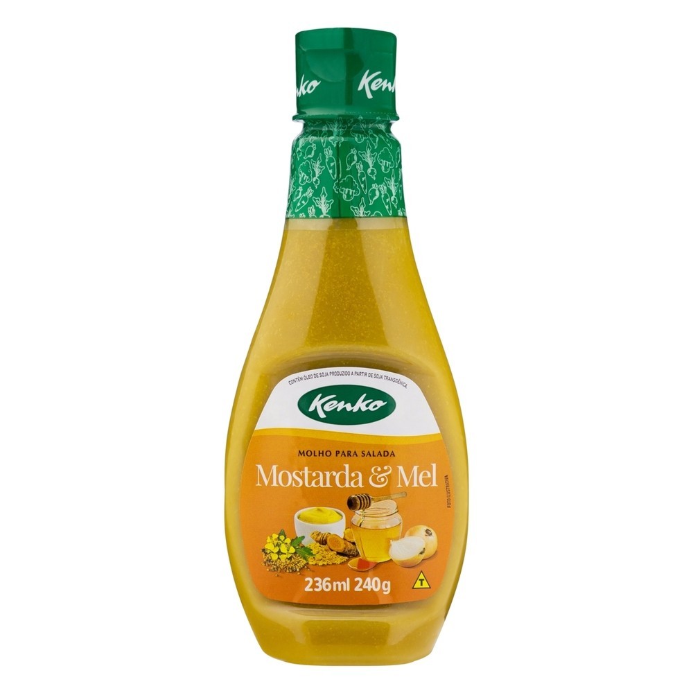 Molho Mostarda E Mel Para Salada Kenko 236ml