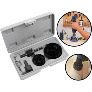 Jogo Serra Copo Aço Temperado 11 Peças Profissional Para Madeira Compensado Gesso + Estojo em Oferta na Shopee