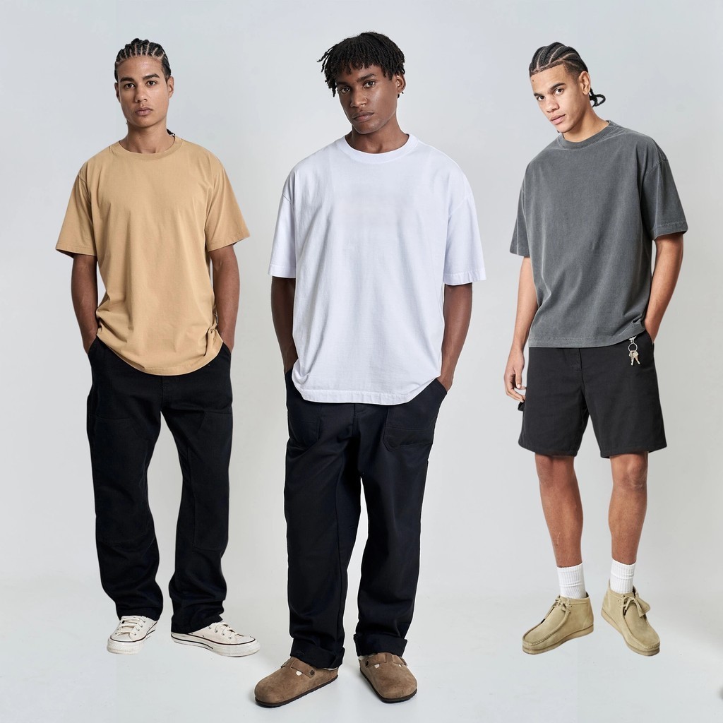 KIT 3 peças  - Camiseta Estonadas Oversized Streetwear Lisa