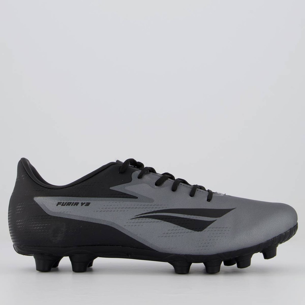 Chuteira Penalty Furia Y-3 Campo Cinza e Preta em Oferta na Shopee