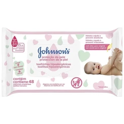 Lencos Umedecidos Johnson's Baby Protecao da Pele 48 Unidades